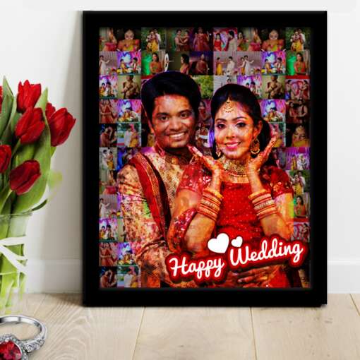 Personalized Mosaic photo frame | Wedding gift 1