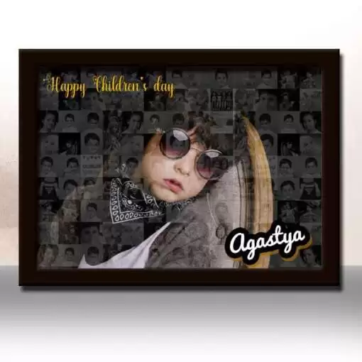 Personalized Mosaic photo frame | Children's Day Gift 1