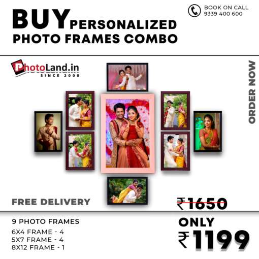 Best wishes Combo Gifts | Photo frame Set  Pack of 9