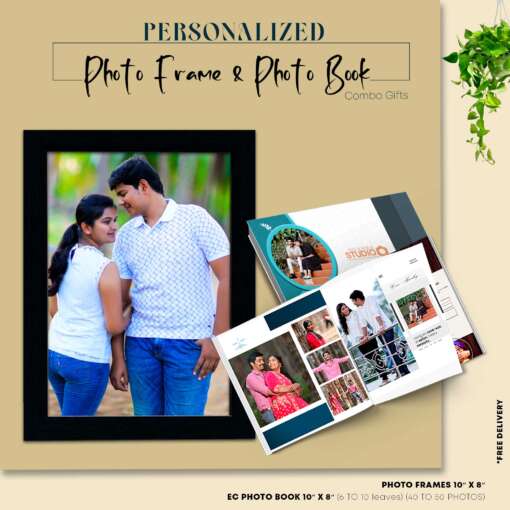 Best Moment Gifts ever | Photo frame & Photo Book Combo Pack of 2