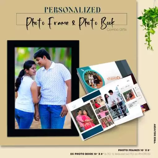 Best Moment Gifts ever | Photo frame & Photo Book Combo Pack of 2 1