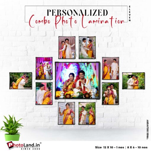 Personalized Combo gifts Pack of Photo Lamination Set 11