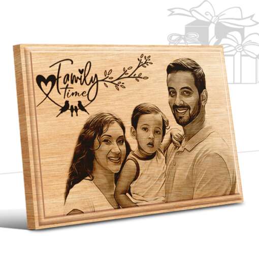 7x5 Inch Family Photo Gift Wooden