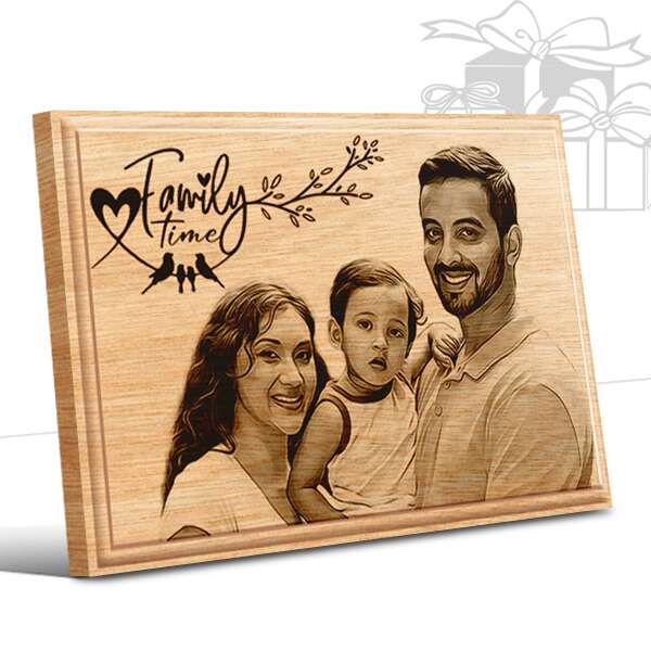 7x5 Inch Family Photo Gift Wooden | Personalized Gifts 1 7x5 Inch Family Photo Gift Wooden