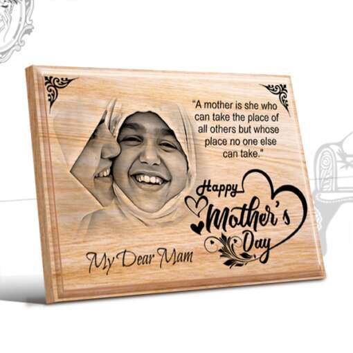 Wooden Engraved Mothers Day Gift