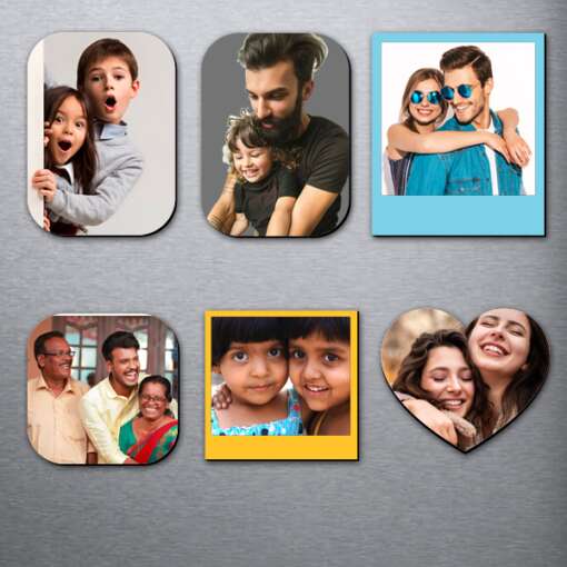 Personalized Photo Magnets | Family Gifts set of 6 3