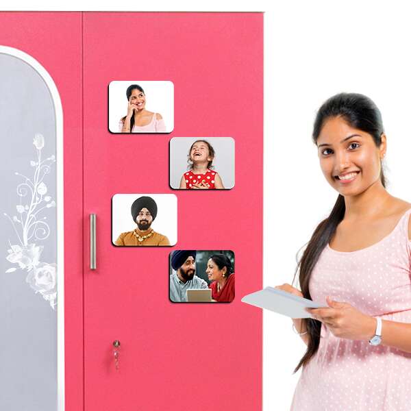Personalized Photo Magnets | Family Gifts set of 4 1 Personalized Photo Magnets | Family Gifts set of 4