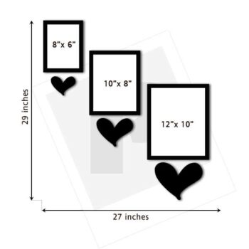 Collage Photo frame Set of 3 My Love Design 2 2
