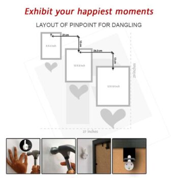 Collage Photo frame Set of 3 My Love Design 2 3