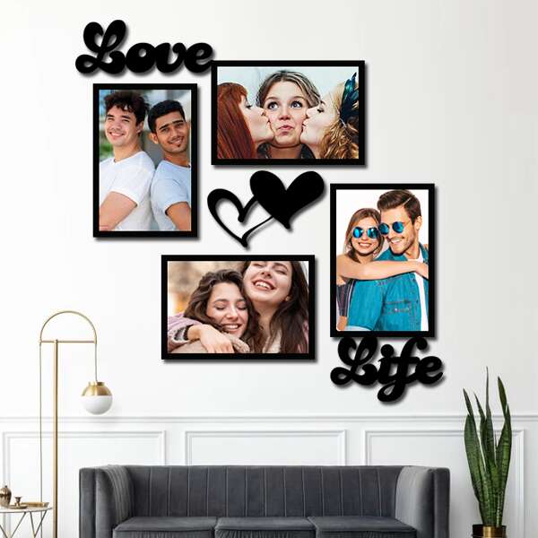 Collage Photo frame Set of 4 Friendship Day Design1