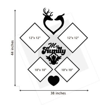 Family Picture Wall Display | Photo Frame Set of 4 2