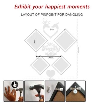 Family Picture Wall Display | Photo Frame Set of 4 3