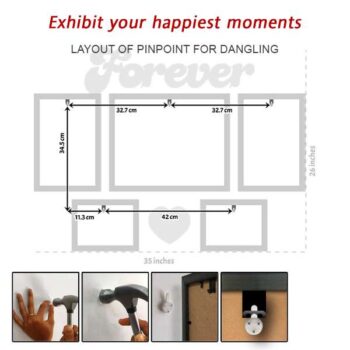 Romantic Memories Frames Set of 5 - Photoland: Couples Gift 3