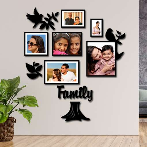 Family Wall Photo Display