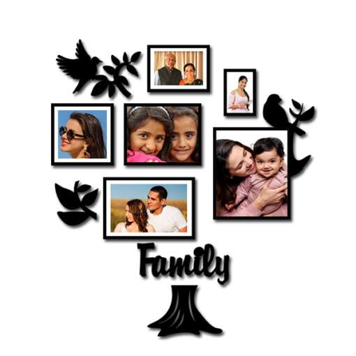 Collage Photo frame Set of 6 | Family Design 3 2