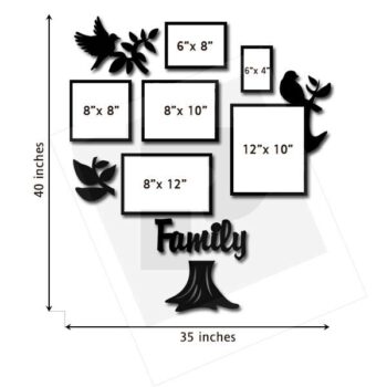 Family Wall Photo Display Set of 6 | Photo Collage 10 Family Wall Photo Display Set of 6 | Photo Collage 2