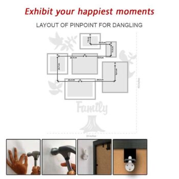 Family Wall Photo Display Set of 6 | Photo Collage 11 Family Wall Photo Display Set of 6 | Photo Collage 3