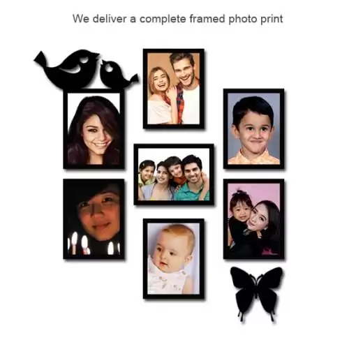 Collage Photo frame Set of 7 | Anniversary Gifts Design1 2