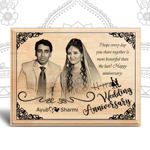 Best Wedding Anniversary Presents | Photo on Wood (8x6) - Image 2