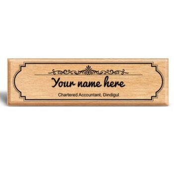 Wooden Name Plate 1