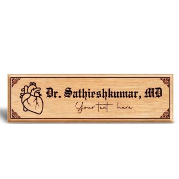 Wooden Name Plate 11