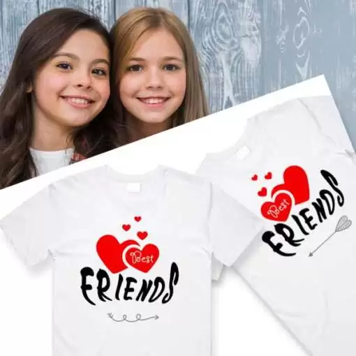 Personalized t-shirt white for Children Friends 1