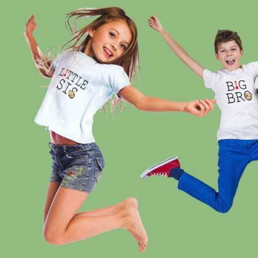 Personalized t-shirt white for Children Best Brother/Sister 1