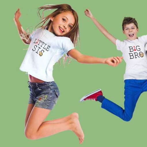 Personalized t-shirt white for Children Best Brother/Sister