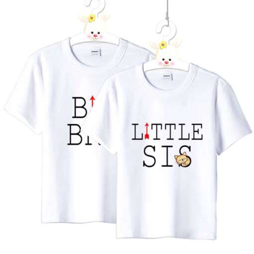 Personalized t-shirt white for Children Best Brother/Sister 4