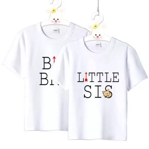 Personalized t-shirt white for Children Best Brother/Sister 4