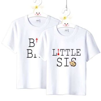 Personalized t-shirt white for Children Best Brother/Sister 3