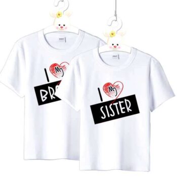 Personalized t-shirt white for My Brother/Sister 3