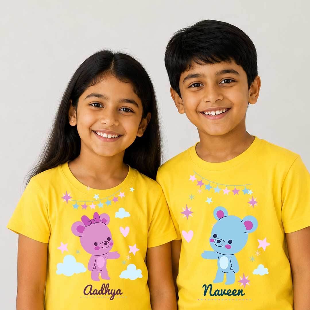 Personalized t-shirt white for Children Happy Birthday