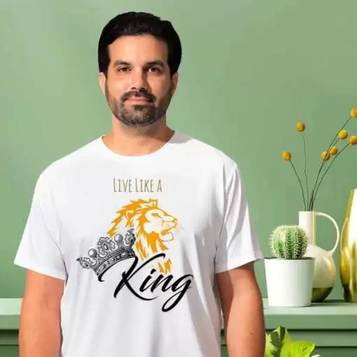 Personalized t-shirt white for men King maker 1