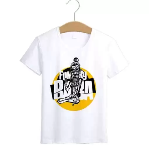 Personalized t-shirt white for men funky baba 3