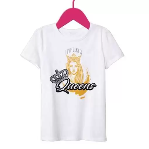 Personalized t-shirt white for women queen 3