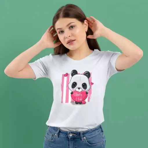 Personalized t-shirt white for women cute girl 1