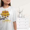 Personalized t-shirt white for women smile always 6