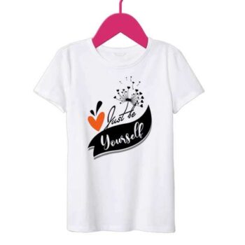 Personalized t-shirt white for women believe yourself 5
