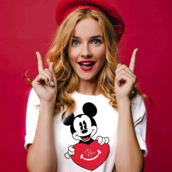 Personalized t-shirt white for women my love