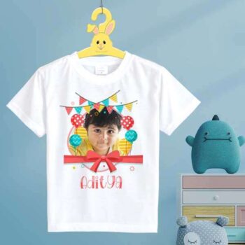 Personalized t-shirt white for Boy Birthday Design 5