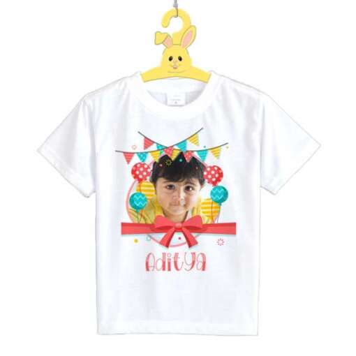 Personalized t-shirt white for Boy Birthday Design 5 - Image 3