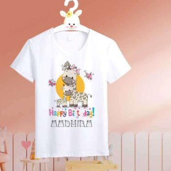 Personalized t-shirt white for Boy Birthday Design 1
