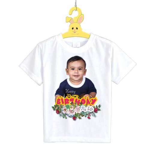 Personalized t-shirt white for Boy Birthday Design 3 3