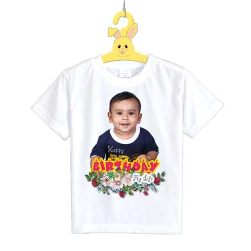 Personalized t-shirt white for Boy Birthday Design 3 - Image 3