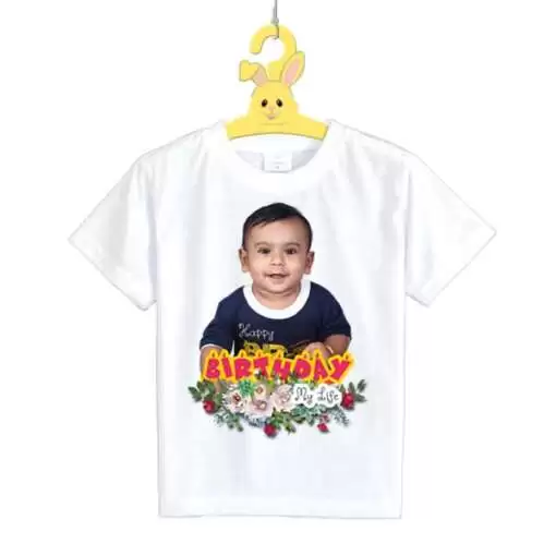 Personalized t-shirt white for Boy Birthday Design 3 3