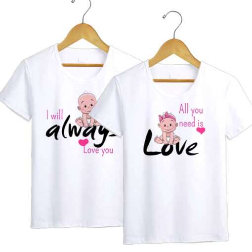 Personalized t-shirt white for Couple always Love - Image 4