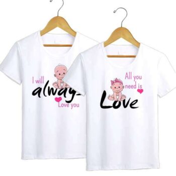Personalized t-shirt white for Couple always Love 3