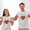 Personalized t-shirt white for Couple Forever 5