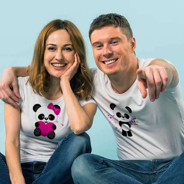 Personalized t-shirt white for Couple Love u always